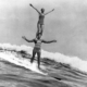 The Duke et Isabel Lethman en surf tandem
